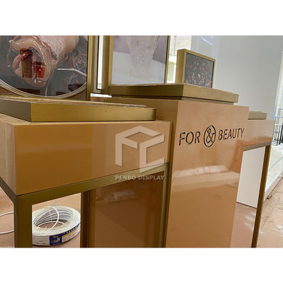 15mm Thick MDF Skin Care Display For Cosmetic Store OEM With TV Player