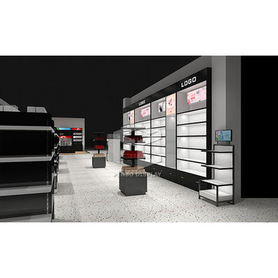 ODM Skin Care Display 9mm Thick MDF Skincare Cabinet Powder Coated