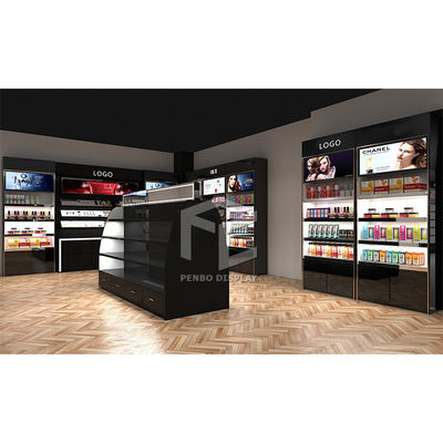 ODM Skin Care Display 9mm Thick MDF Skincare Cabinet Powder Coated