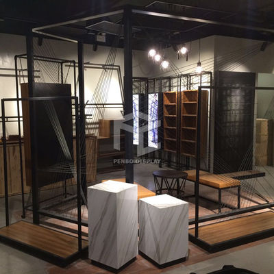 Acrylic Clothing Display Rack Garment Store Interior Display Furniture