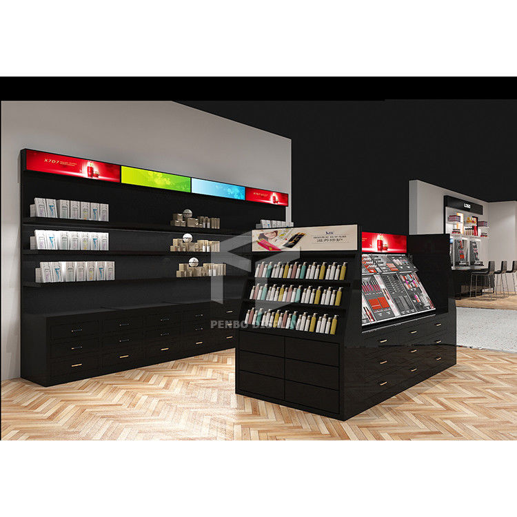 ODM Skin Care Display 9mm Thick MDF Skincare Cabinet Powder Coated